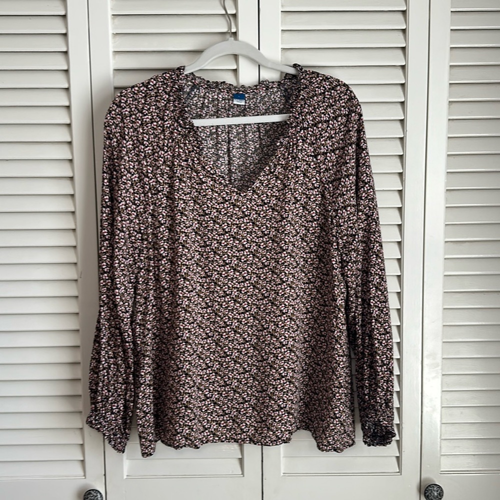 Old Navy Split Neck Blouse